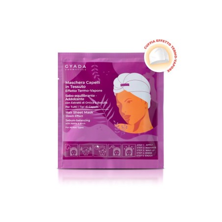 Masque pour cheveux en Tissu 2 - de Sébum - Équilibrage et d'Adoucissement de l' Gyada Cosmetics Masque   Disponible sur Yumi...
