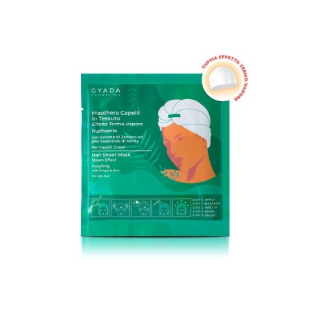 Masque pour cheveux en Tissu 5 - Purifiant Gyada Cosmetics Masque   Disponible sur Yumibio.com
