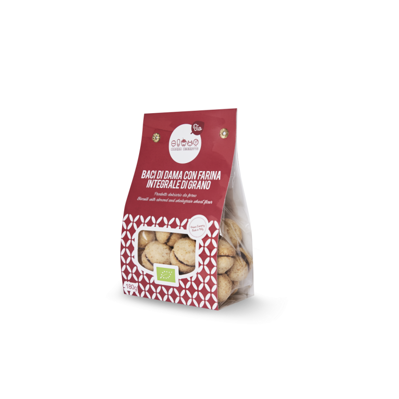 Banda Biscotti  Baci di Dama con Farina Integrale di Grano 180 gr  Biscotti