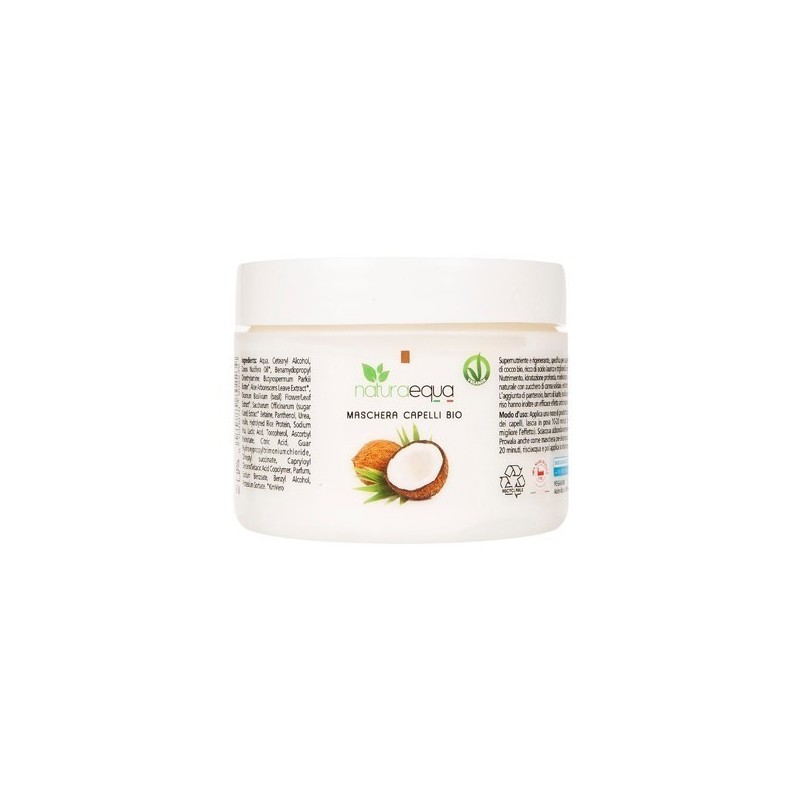 Naturaequa  Maschera Capelli Rigenerante al Cocco  Maschere