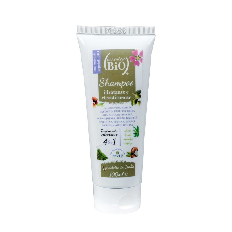 Shampooing hydratant et réparateur 100ml Parentesi Bio Shampooing Cheveux Crépus   Disponible sur Yumibio.com