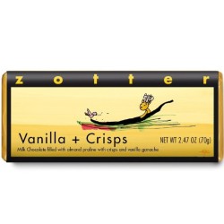 Collation au Chocolat au Lait avec Croquant aux Amandes Zotter Cioccolato   Disponible sur Yumibio.com