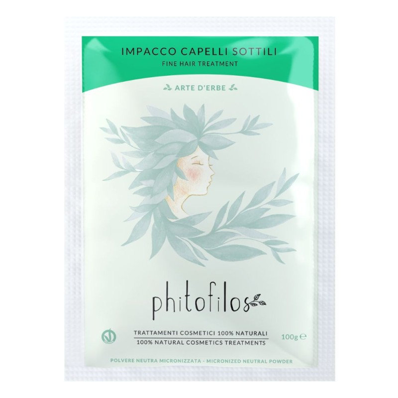 Phitofilos  Impacco Capelli Sottili  Erbe trattanti in polvere