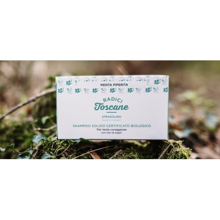 Strasolido Solid Shampoo Radici Toscane Shampoo bio oily hair  Available on Yumibio.com