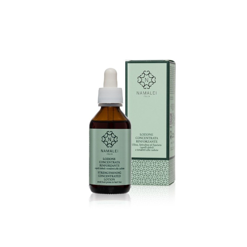 Lotion Concentrée Fortifiante Namalei alopécie   Disponible sur Yumibio.com
