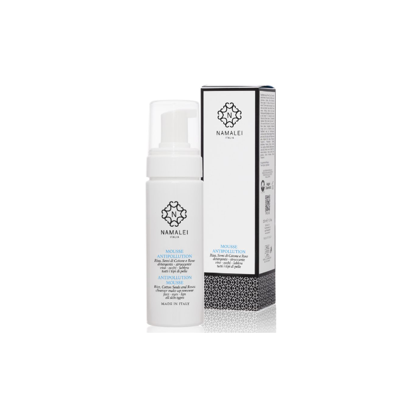 Namalei  Mousse Antipollution al Riso  Detergente viso