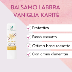 Yuniwa Cosmetics  Balsamo Labbra Protettivo - Vaniglia e Karité  Lipbalm Yuniwa Cosmetics