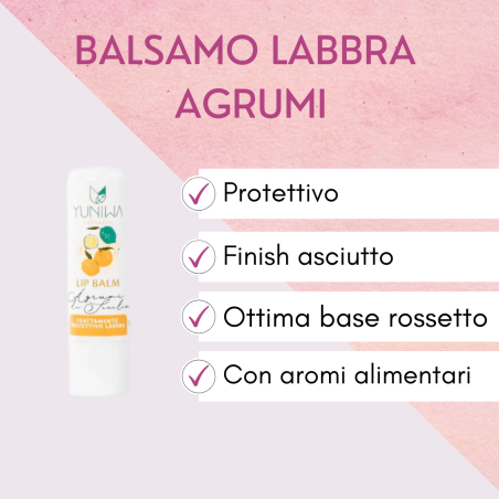 Baume à lèvres protecteur - Agrumes de Sicile Yuniwa Cosmetics Soin Des Lèvres   Disponible sur Yumibio.com
