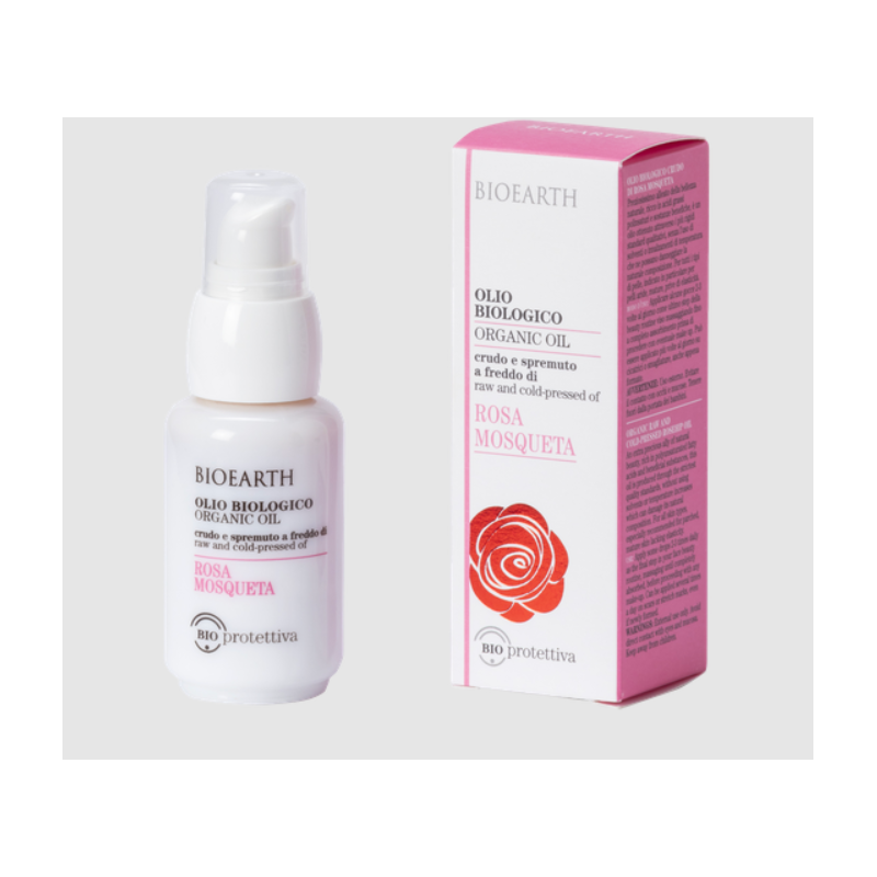Bioearth  Olio Rosa Mosqueta antietà Bio e Vegan  Olio Viso
