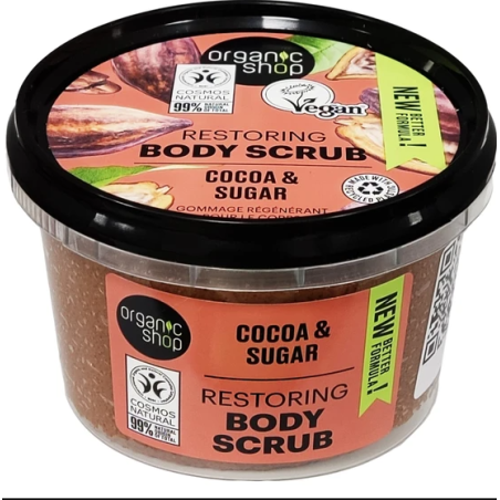 Organic Shop  Scrub Corpo Naturale al Cioccolato Belga  Scrub Corpo