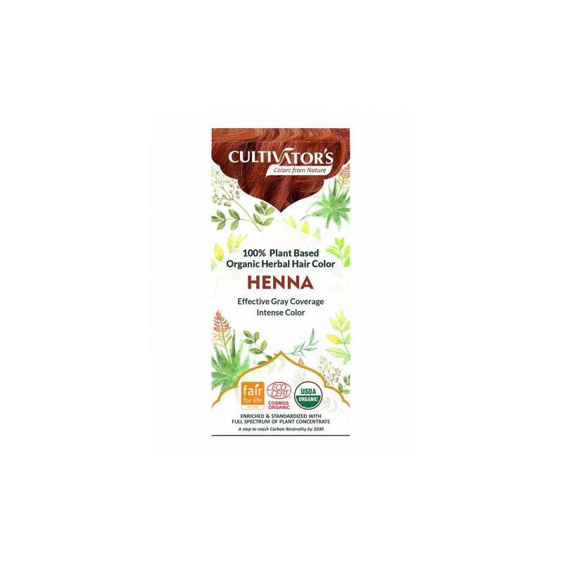 Solid Plant Organic - Henna Pure Cultivator's Vegetable and Henne colours  Available on Yumibio.com