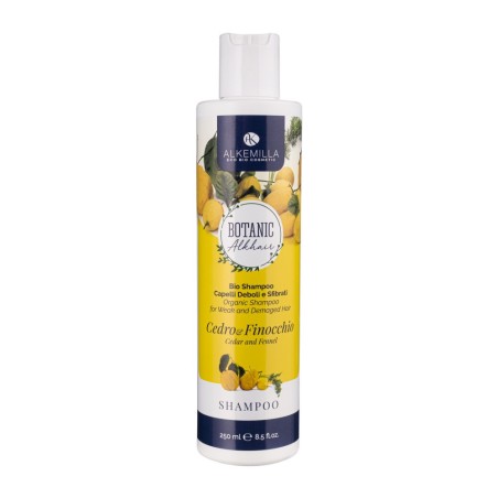 Shampooing Bio de Cèdre et de Fenouil Alkemilla Shampooing Cheveux Faibles    Disponible sur Yumibio.com