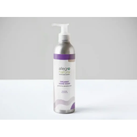 Hand soap Lavender Allegro Natura Soap  Available on Yumibio.com