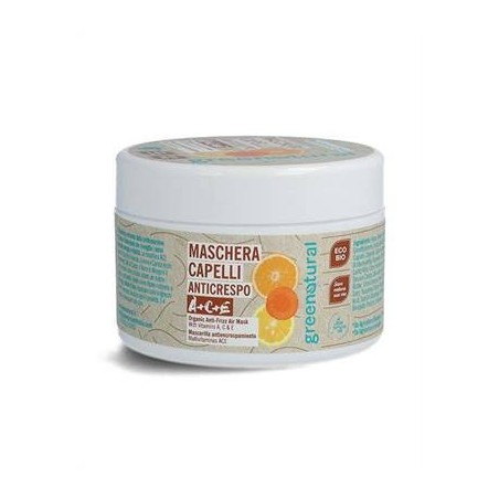 Masque Bio anti frisottis vitamine multi ACE Greenatural Masque   Disponible sur Yumibio.com