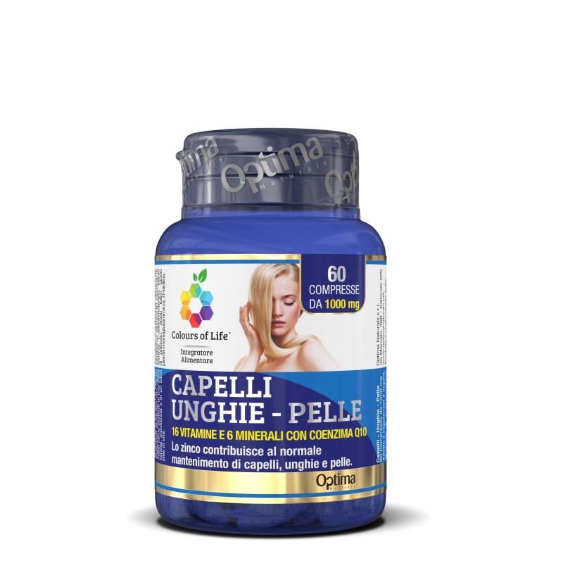 Optima Naturals  Integratore alimentare per unghie, pelle, capelli  Integratori Alimentari