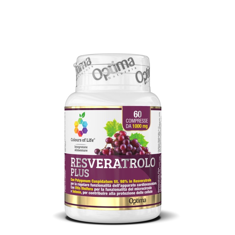 Optima Naturals  Resveratrolo Plus - Integratore antiossidante  Integratori Alimentari