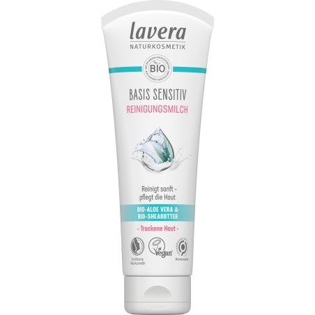Basic Sensitive-Lait Démaquillant Lavera Naturkosmetik Nettoyant visage   Disponible sur Yumibio.com