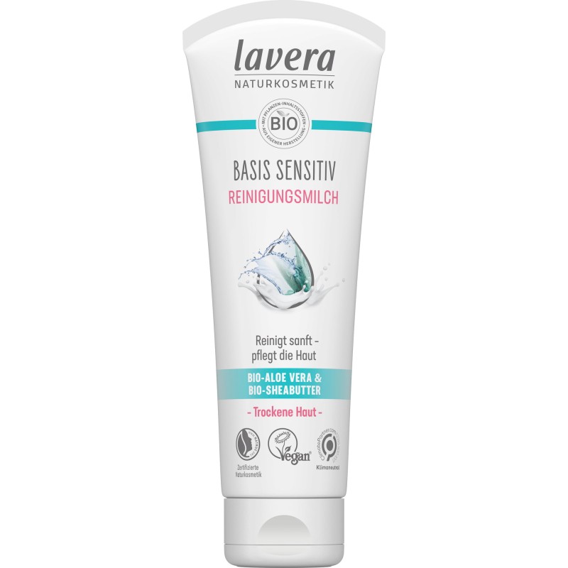 Basic Sensitive-Lait Démaquillant Lavera Naturkosmetik Nettoyant visage   Disponible sur Yumibio.com