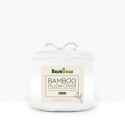 Coppia di Federe in Seta Vegana di Bambu - Bianca