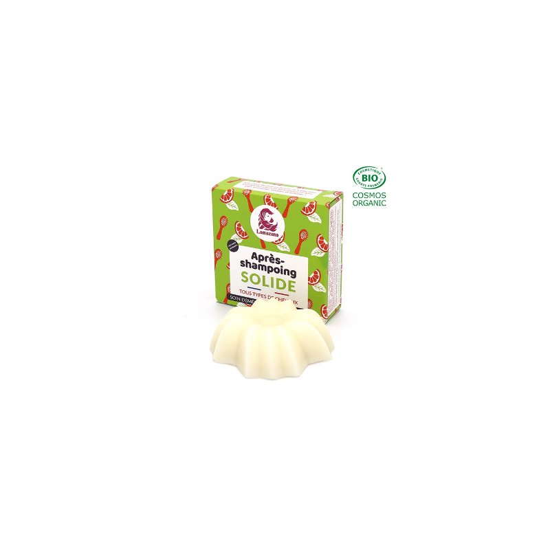 Lamazuna  Balsamo Capelli Solido Agrumi e basilico  Cosmetici solidi per capelli