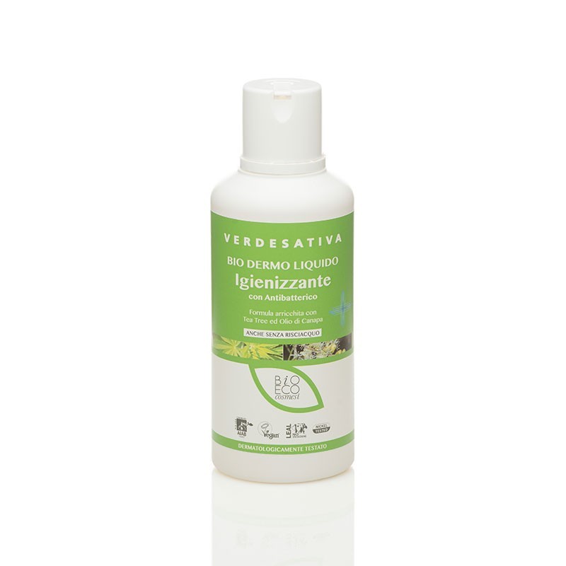 Bio Dermo Sanitizing Liquid Verdesativa Organic Bubble Bath  Available on Yumibio.com