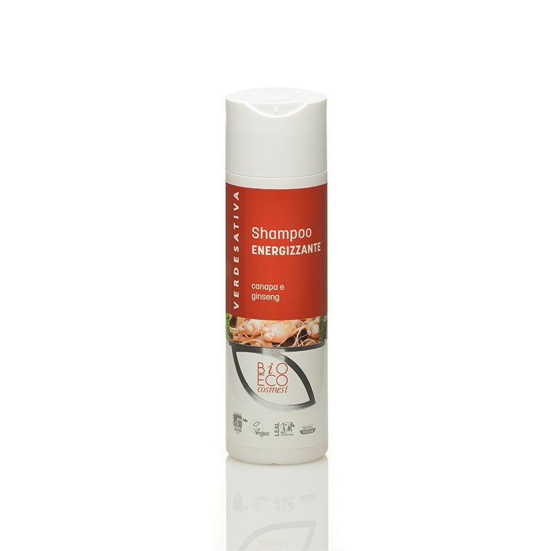 Verdesativa  Shampoo Energizzante Canapa e Ginseng  Shampoo Capelli Sottili