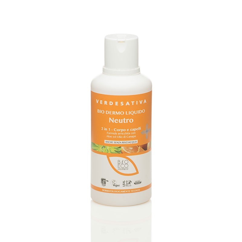 Verdesativa  Bio Dermo Liquido Neutro  Bagnoschiuma Bio