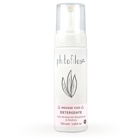 Phitofilos  Mousse Viso Detergente con fermentato di Rodiola  Detergente viso