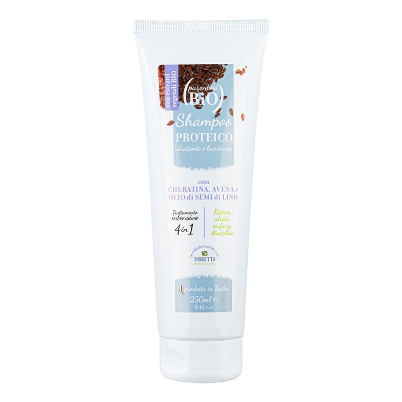 Parentesi Bio  Shampoo Proteico e Lucidante alla Cheratina 250 ml  Shampoo Capelli Secchi e Trattati