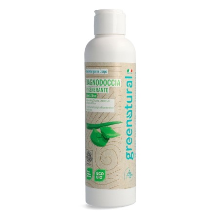 Le corps lavage en Douceur de l'Aloe et d'Olive Greenatural Bain Moussant Bio   Disponible sur Yumibio.com