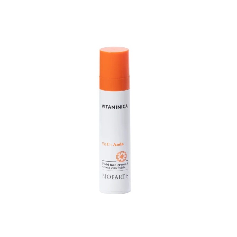 Bioearth  Vitaminica - Crema Viso Fluida Vit. C + Amla  Crema viso