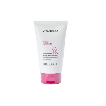 Vitamin-Cleansing Face Cream Vitamin E + Avocado Bioearth Facial cleanser  Available on Yumibio.com