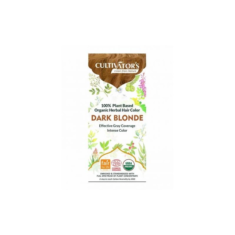 Cultivator's  Tinta Vegetale Biologica - Biondo Scuro  Henné e Tinte Vegetali