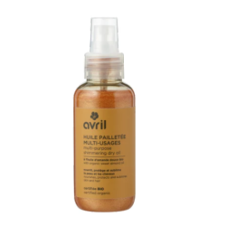 Oil dry sparkling multi-function Avril Oils and Butters  Available on Yumibio.com