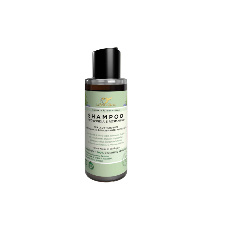 Mini Shampoo Strengthener for Frequent Use with the Fico d India Le Erbe di Janas Shampoo Weak Hair   Available on Yumibio.com