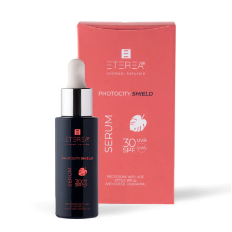 Eterea Cosmesi  Siero viso antiage protezione solare SPF 30 - Photocity Shield Serum  Protezione Solare bio