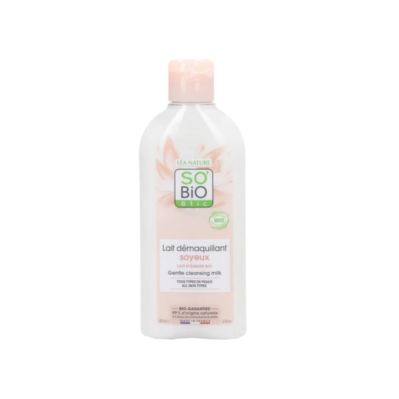 Milk make-up remover, Donkey Milk SO’BiO étic Makeup removers  Available on Yumibio.com
