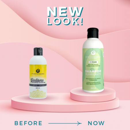 My Sezione Aurea  Shampoo purificante per cute grassa, impura o con forfora MY PURE  Caduta Capelli