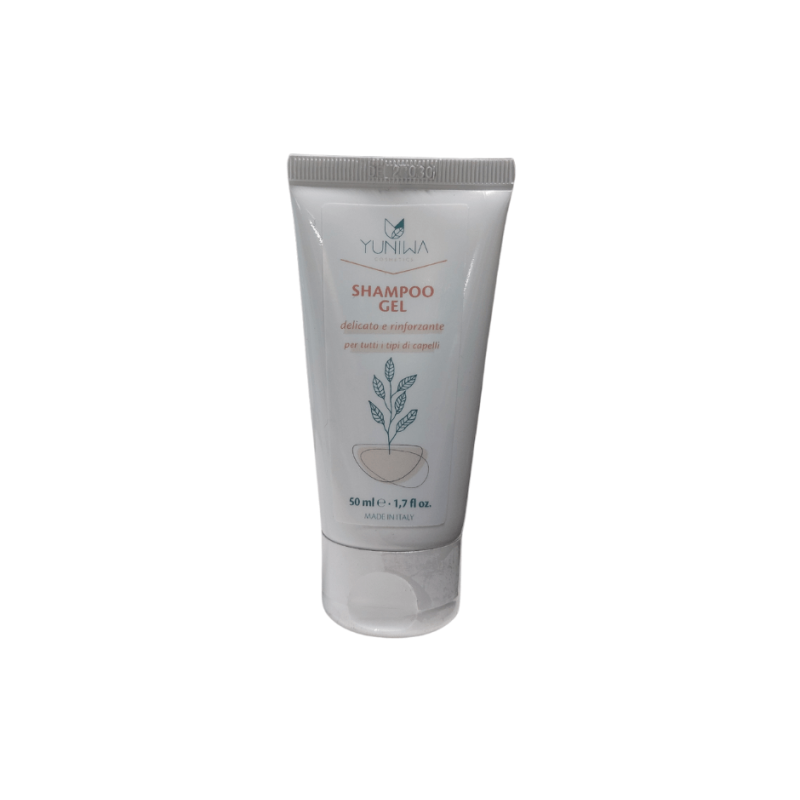 Shampooing Gel Fortifiant - Format Voyage Yuniwa Cosmetics Shampooing Cheveux Faibles    Disponible sur Yumibio.com