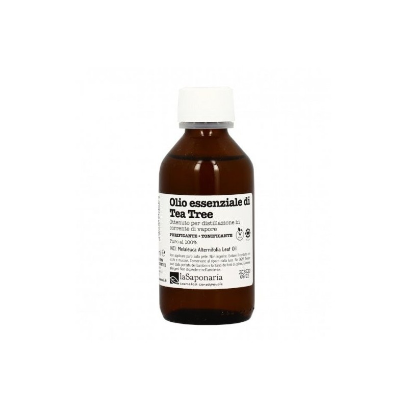 Tea Tree Essential Oil 100 ml La Saponaria Essential Oils  Available on Yumibio.com