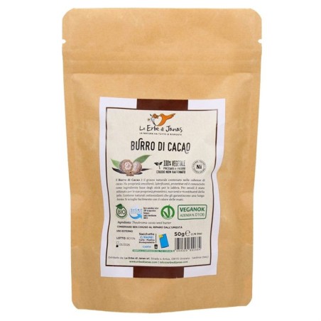 Le beurre de cacao Pur Le Erbe di Janas Légumes Beurres   Disponible sur Yumibio.com