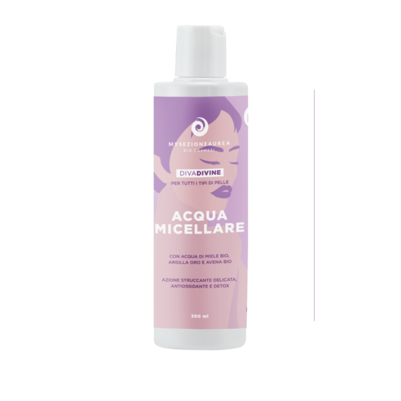 My Sezione Aurea  ACQUA MICELLARE per tutti i tipi di pelle DIVA DIVINE  Struccanti