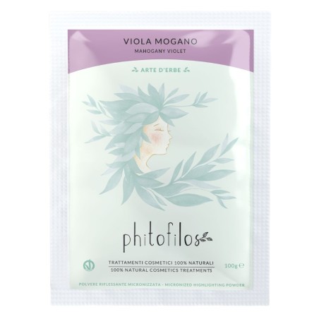 Vegetable dye Powder - Purple Phitofilos Vegetable and Henne colours  Available on Yumibio.com