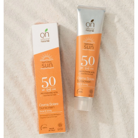 Officina Naturae  Crema Solare SPF 50 - Protezione Alta  Protezioni Solari per Bambini