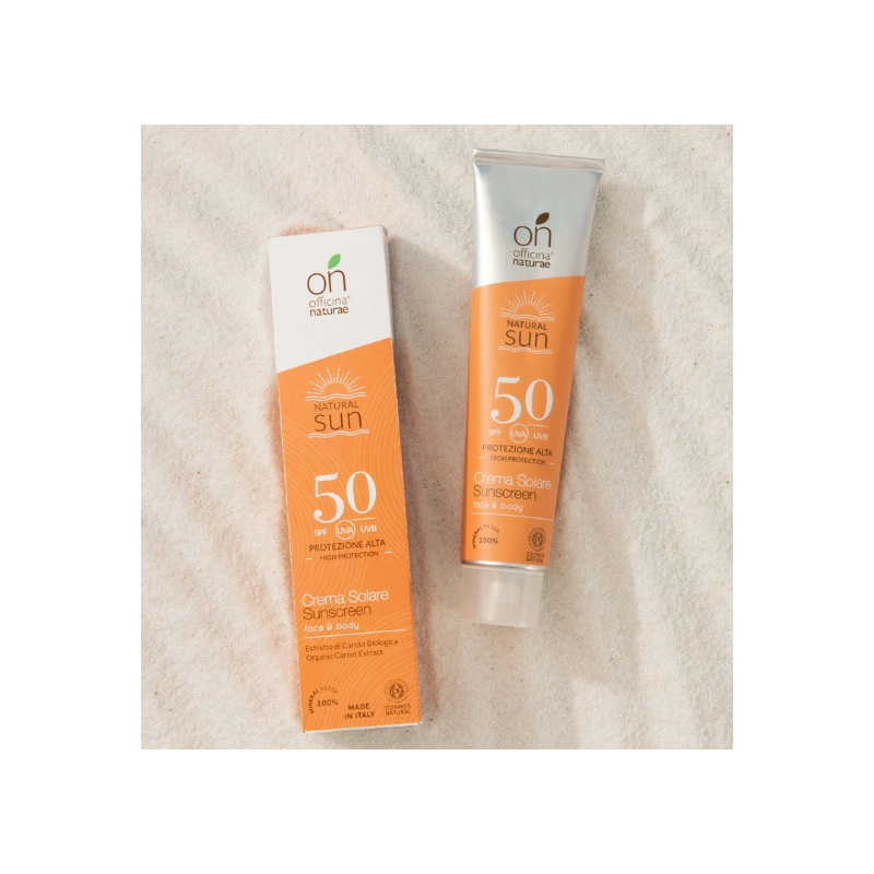 Officina Naturae  Crema Solare SPF 50 - Protezione Alta  Protezioni Solari per Bambini