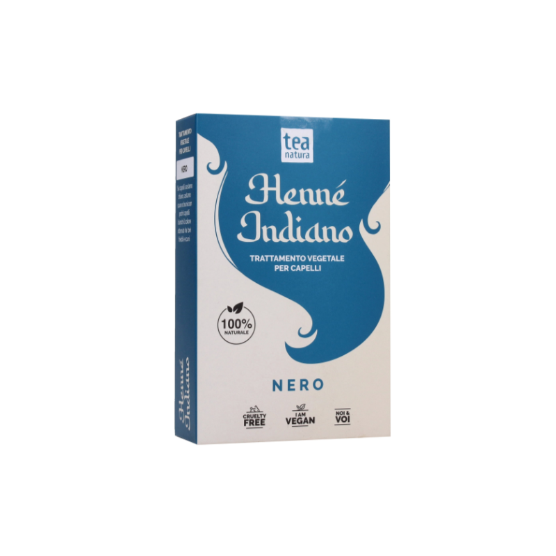 Henna Black (Indigofera Tinctoria) Tea Natura Vegetable and Henne colours  Available on Yumibio.com