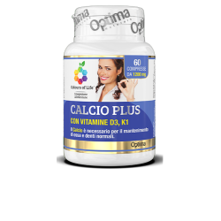 Optima Naturals  Calcio Plus - Integratore per ossa, muscoli ed articolazioni  Integratori Alimentari