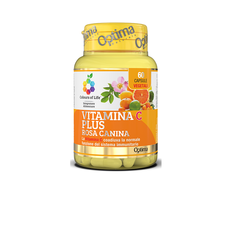 Complément Alimentaire Système Immunitaire-Vitamine C Plus Optima Naturals Integratori Alimentari   Disponible sur Yumibio.com