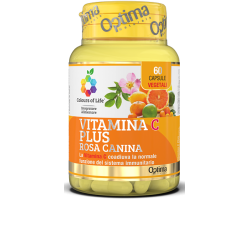 Food Supplement Immune System-Vitamin C Plus Optima Naturals Integratori Alimentari  Available on Yumibio.com