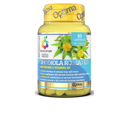 Food Supplement Nervous System and Psychological Function-Rhodiola Rosea Plus Optima Naturals Integratori Alimentari  Availab...
